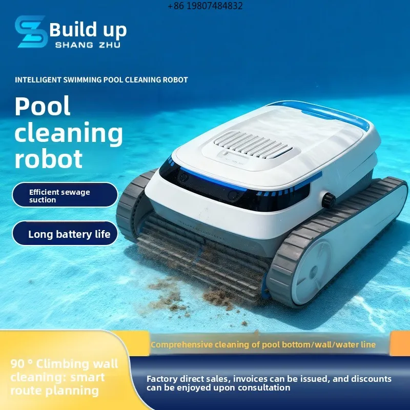 Strong Suction for Inground Above Ground Swimming Pool Cleaning Cordless Robotic Pool Cleaner Automatic Pool Vacuum Robot with