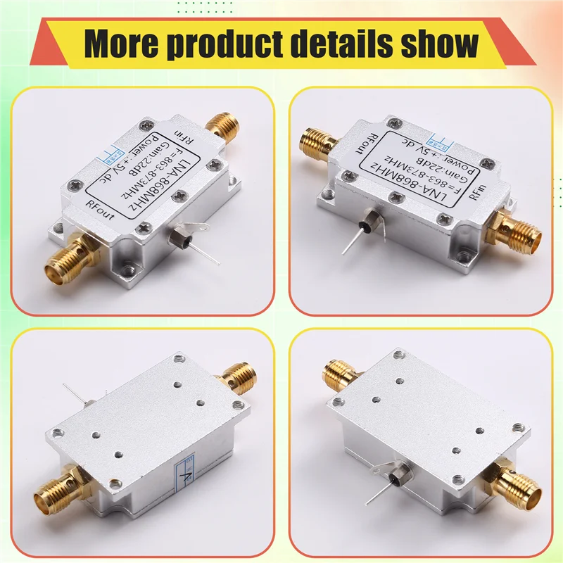 【NUOVO LISTA】 Amplificatore a basso rumore da 868 Mhz per amplificatore RF LNA Modulo RF Modulo RF Range di trasmissione dell'immagine Extender