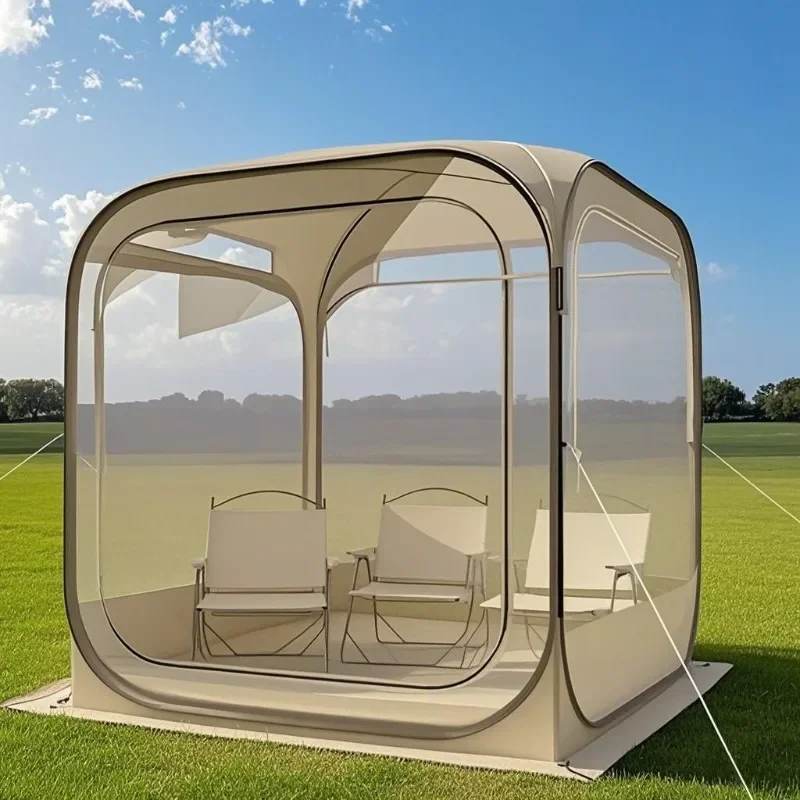 Transparent starry sky tent, outdoor courtyard, barbecue viewing, camping pop-up, portable speed setting, bubble house