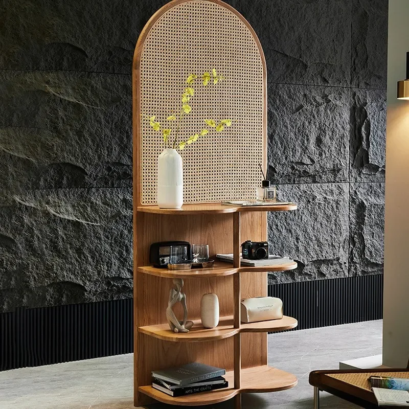 Solid Wood Folding Screen Room Divider for Living Room Office New Chinese Style Entrance Partition Mobile Privacy Panel