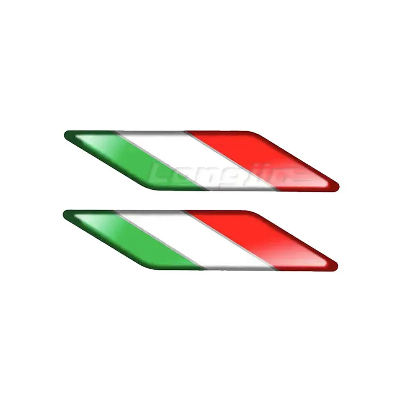 for Aprilia Ducati Piaggio Vespa Accosato Sticker 3D Motorcycle Decal Italy Flag Stickers Italia Limited Edition Sticker Case