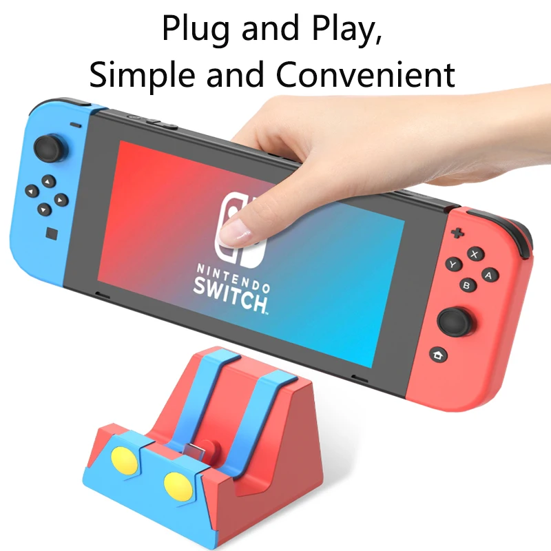 Di Động Thông Tắc Đa Năng Dock ChuyểN OledCharging Cho Máy Nintendo Switch Lite Loại C Đế Sạc Đứng Phụ Kiện