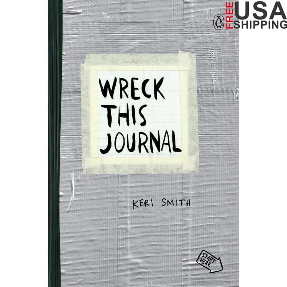 Wreck This Journal Nastro adesivo Edizione espesa Libro in brossura creativo Amanti dell'arte Diario unico Esperienza coinvolgente creativo