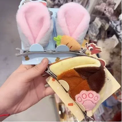 

Genuine Zootopia 2 Kawaii Nick Wilde Judy Hopps Soft Ears Hairpin Cute Cosplay Accessories Birthday Gift For Girls 2pcs In Stock