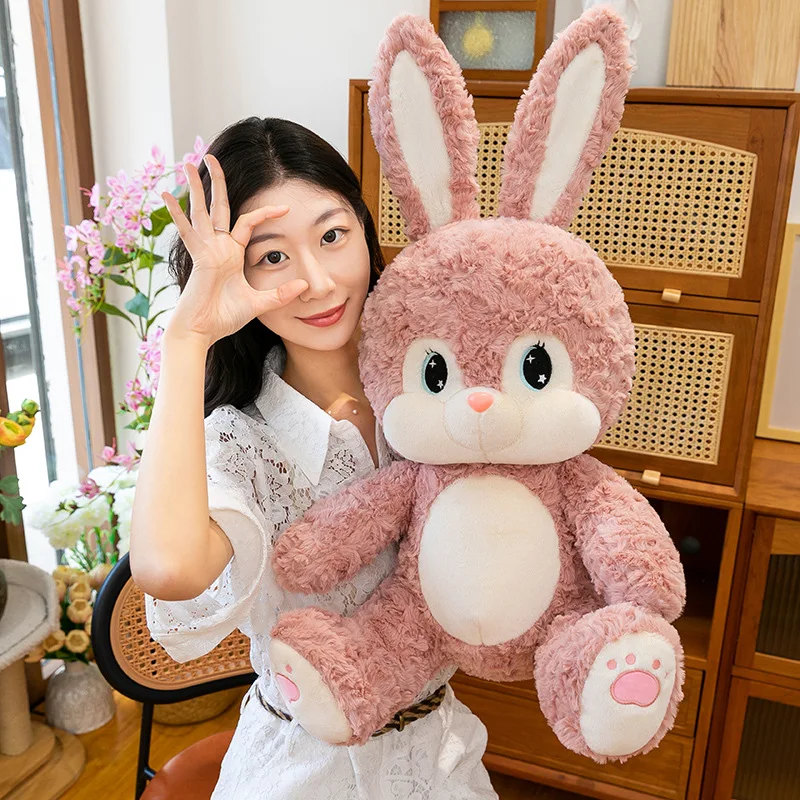 Kawaii القطيفة لعبة الأرنب محشوة دمية لطيف محبوب أرنب لعبة لينة للأطفال هدية عيد ميلاد هدية مثالية للفتيات هدية عيد الحب