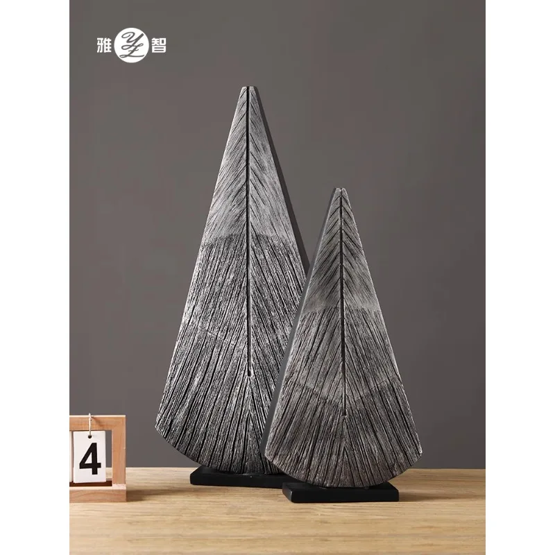 Modern light luxury art high-end Christmas tree ornament living room entrance TV cabinet creative office home decoration