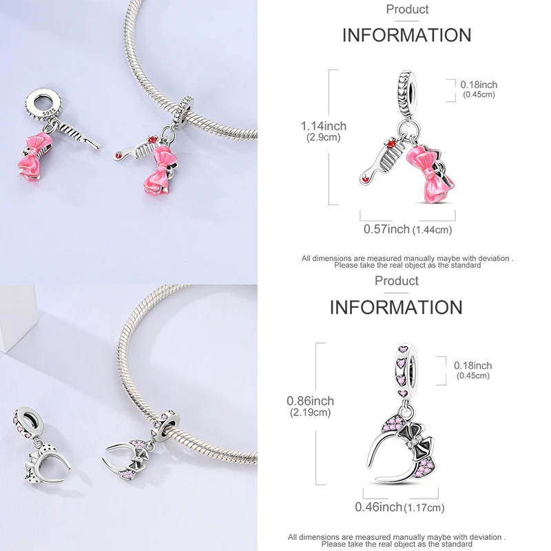 925 Sterling Silber Charm-Perlen Katze Mond Pfote Schmetterling Kreuz Sternennacht Krippenmotiv DIY Armband Halskette Geschenk für Frauen Mädchen – Detail 30