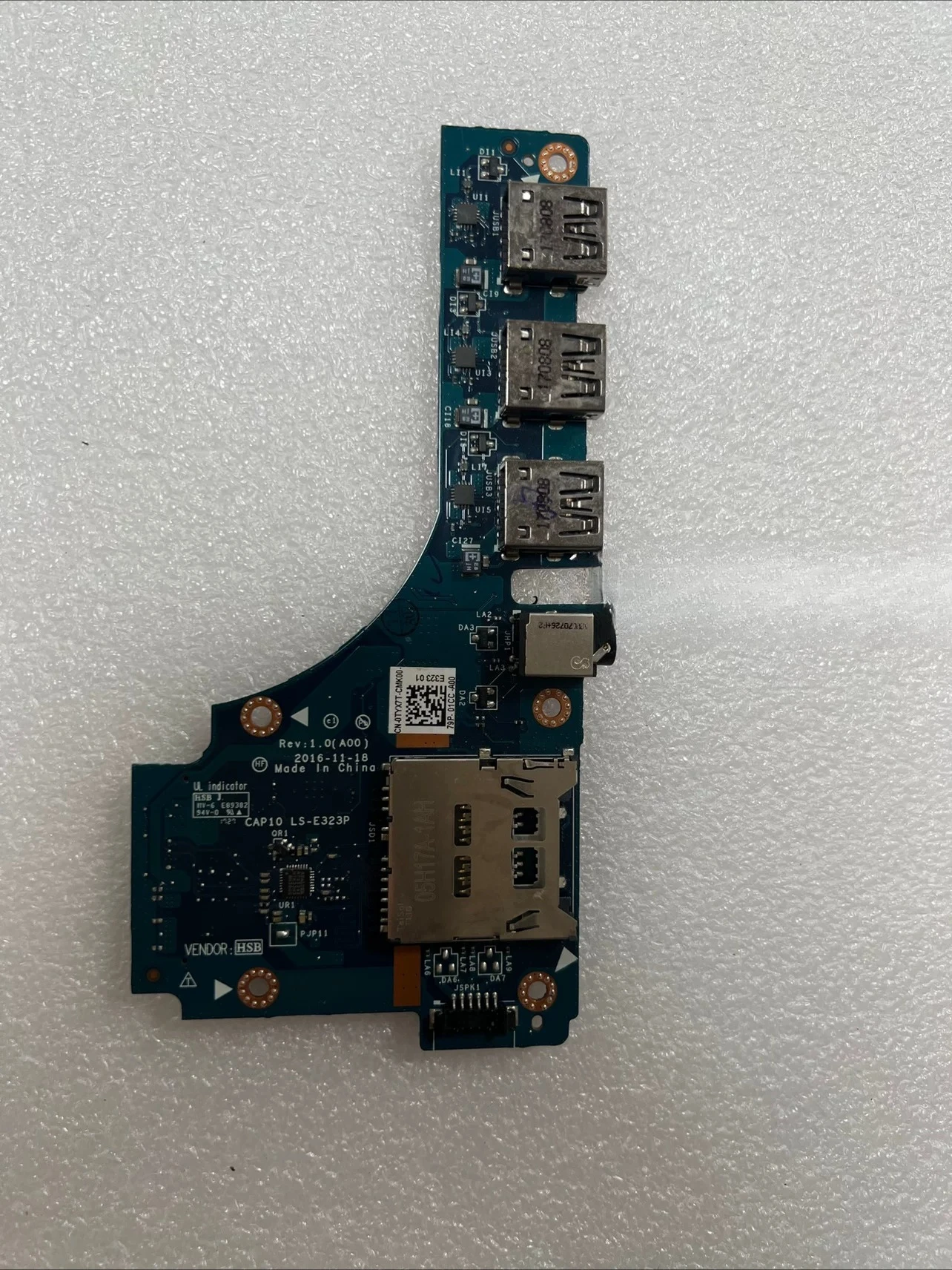 For Dell M7720 CAP10 Original Brand New USB Built-in Small Board LS-E323P for Laptop Internal Repair Parts