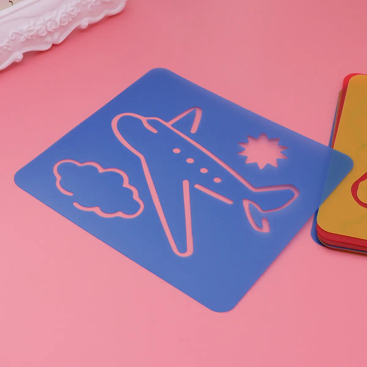 

12Pcs Hollow Painting Templates for Kids Preschool Drawing Boards Different Patterns Develop Creativity and Motor Skills