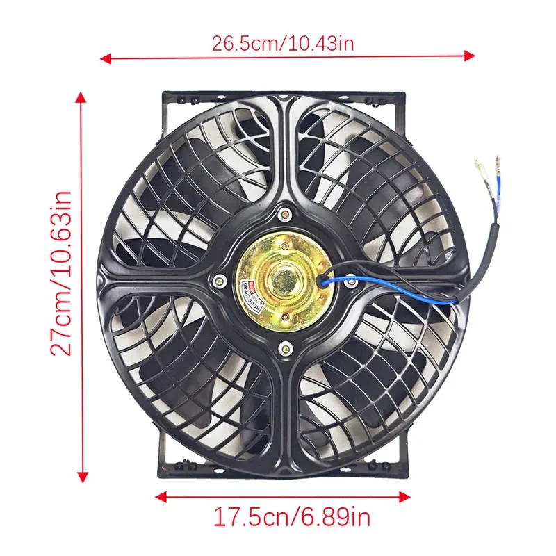 10 Inch Electronic Fan Iron Mesh Universal Rack Ultra-thin Air Conditioner Condenser Cooling Fan