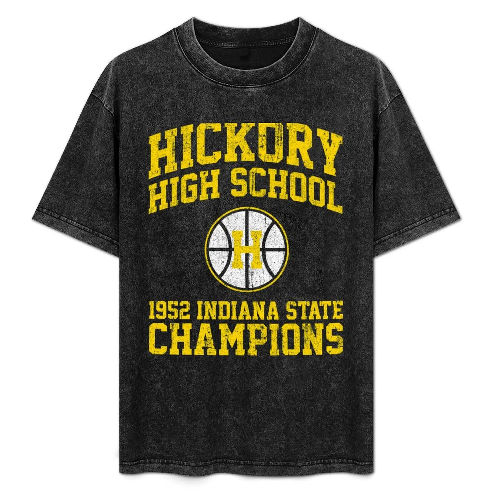 

Hickory High School 1952 State Basketball Champions T-Shirt All Match Basic Short Sleeve Top