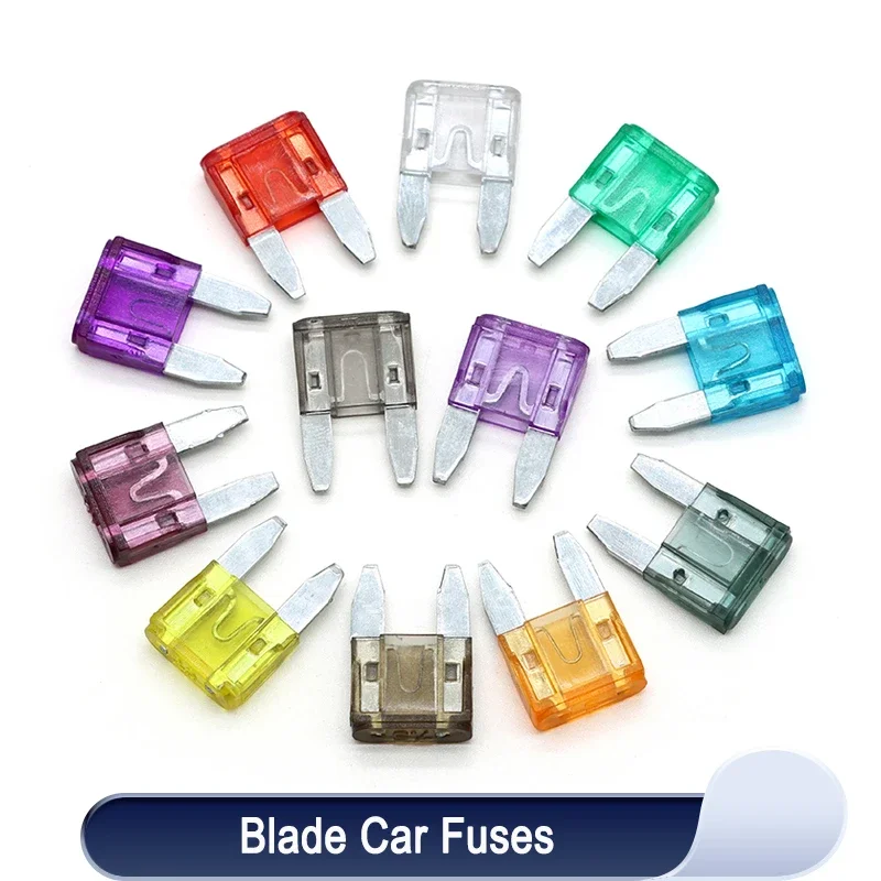 

10~100pcs Blade Car Fuses Automotive Mini Small Medium 1~50A 12v DC Automatic Truck Blade Fuse Insurance Insert Auto Accessories