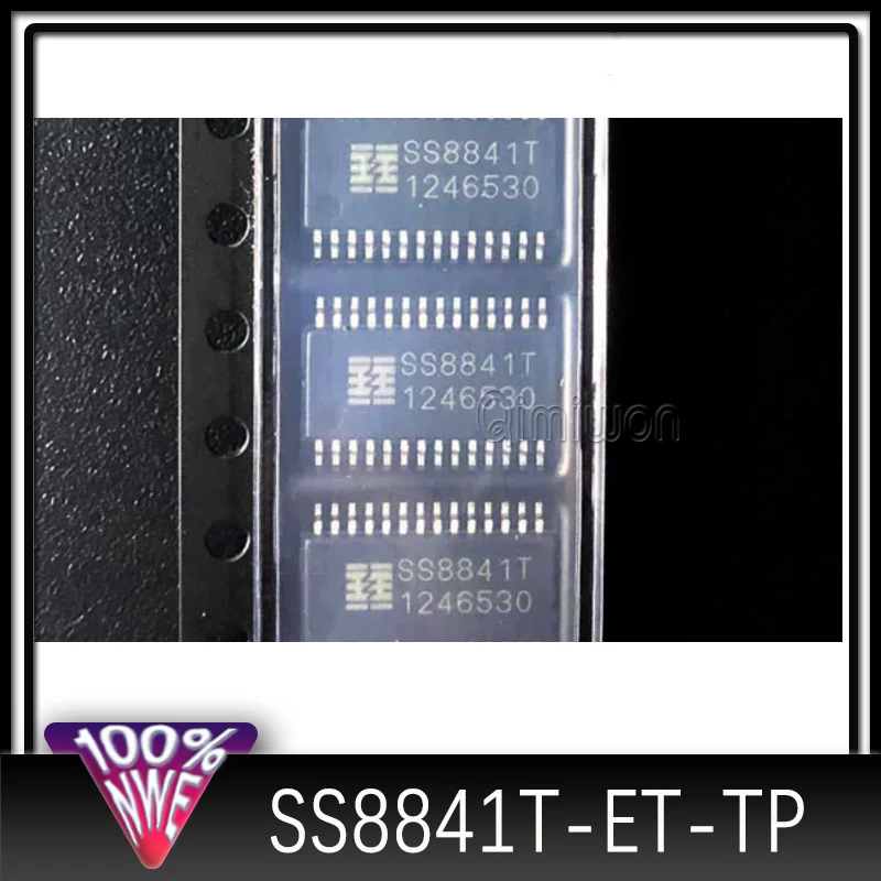 (8/20 pieces) SS8841T-ET-TP SS8841T ETSSOP-28 40V/2.5A Two-Channel H-Bridge Driver Chip IC Brand New Original Product In Stock