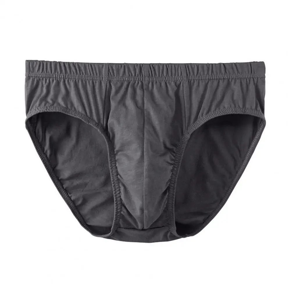 سراويل داخلية رجالية رفيعة متوسطة الارتفاع مع حزام خصر مطاطي بلون موحد لارتداء ملابس داخلية قابلة للتمدد قابلة للتنفس #4