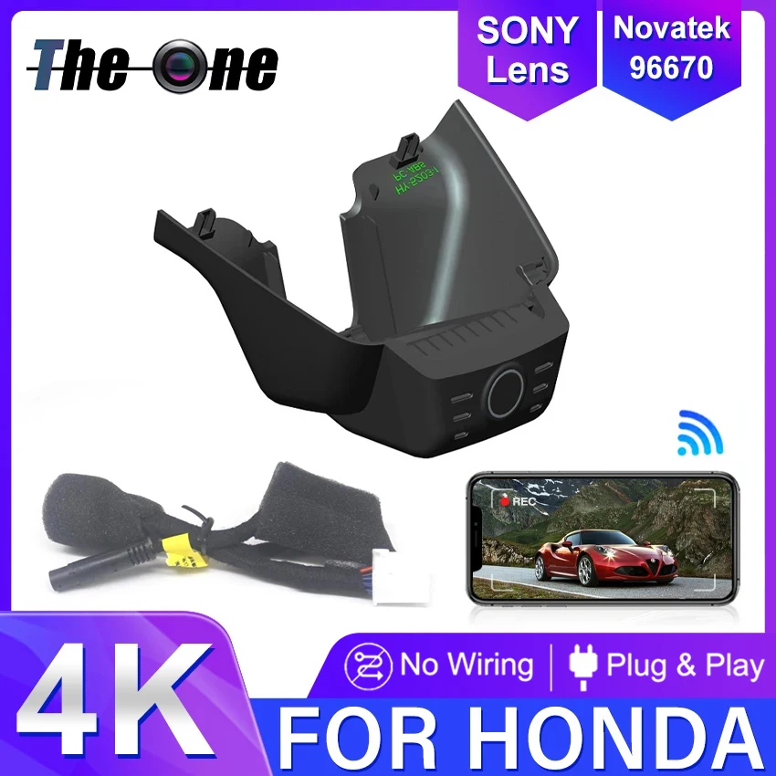 

For Honda CR-V CRV 2023 2024 Front and Rear Dash Cam for Car Camera Recorder Dashcam WIFI Car Dvr Recording Devices Accessories