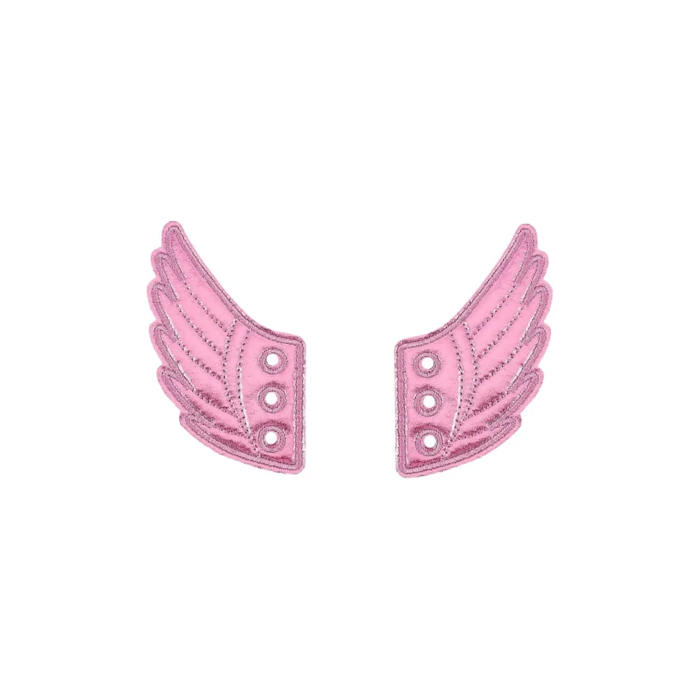 Handmade Fabric Shoe Decoration Wings Shape Multi-color Detachable Shoe Accessories Casual Detachable DIY Shoe Charms