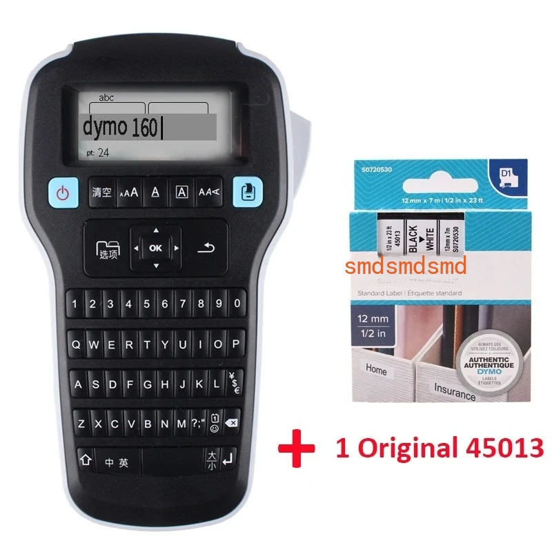 LM 160 DYMO LM-160 Protable label maker print 6mm/9mm/12mm Cable stickers label printer For D1 label tape 45022 45013 45010