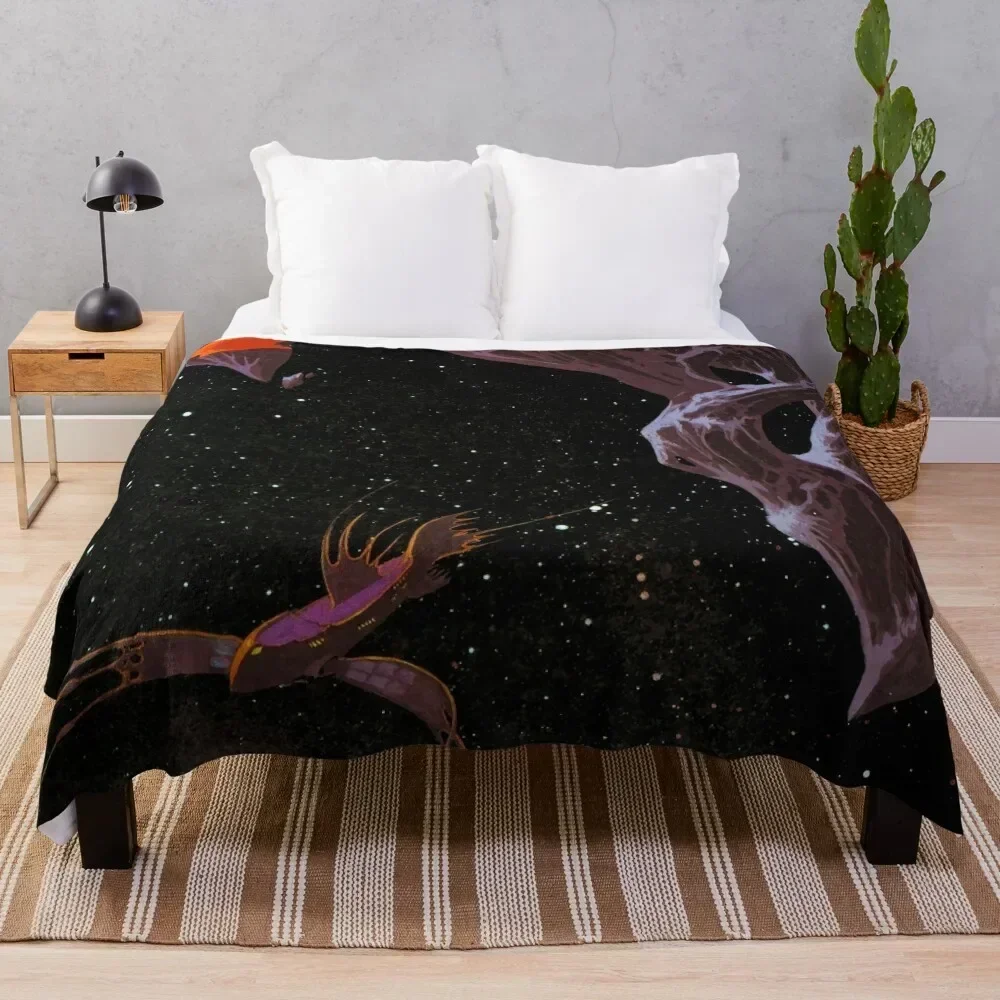 Roger Dean Throw Blanket For Decorative Sofa Loose Sofa Quilt Hair Blankets