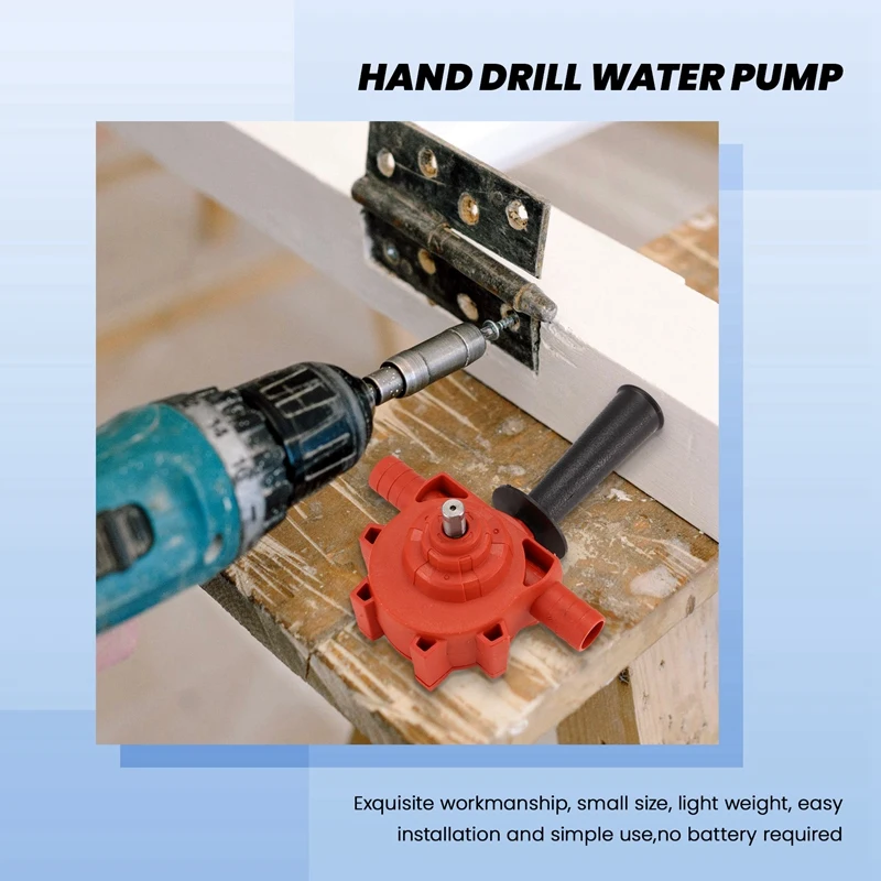 Electric Drill Drive Pump Self Priming Transfer Pumps Oil Fluid Water Pump Portable Round Shank Installtion Pump