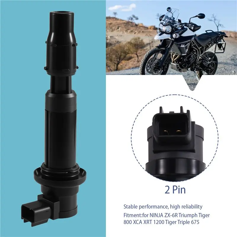 1 Pc Motorcycle Ignition Coil F6T553 For KAWASAKI ZX-6R NINJA Triumph Tiger 800 XRT XCA 1200 Triple 675-N32R