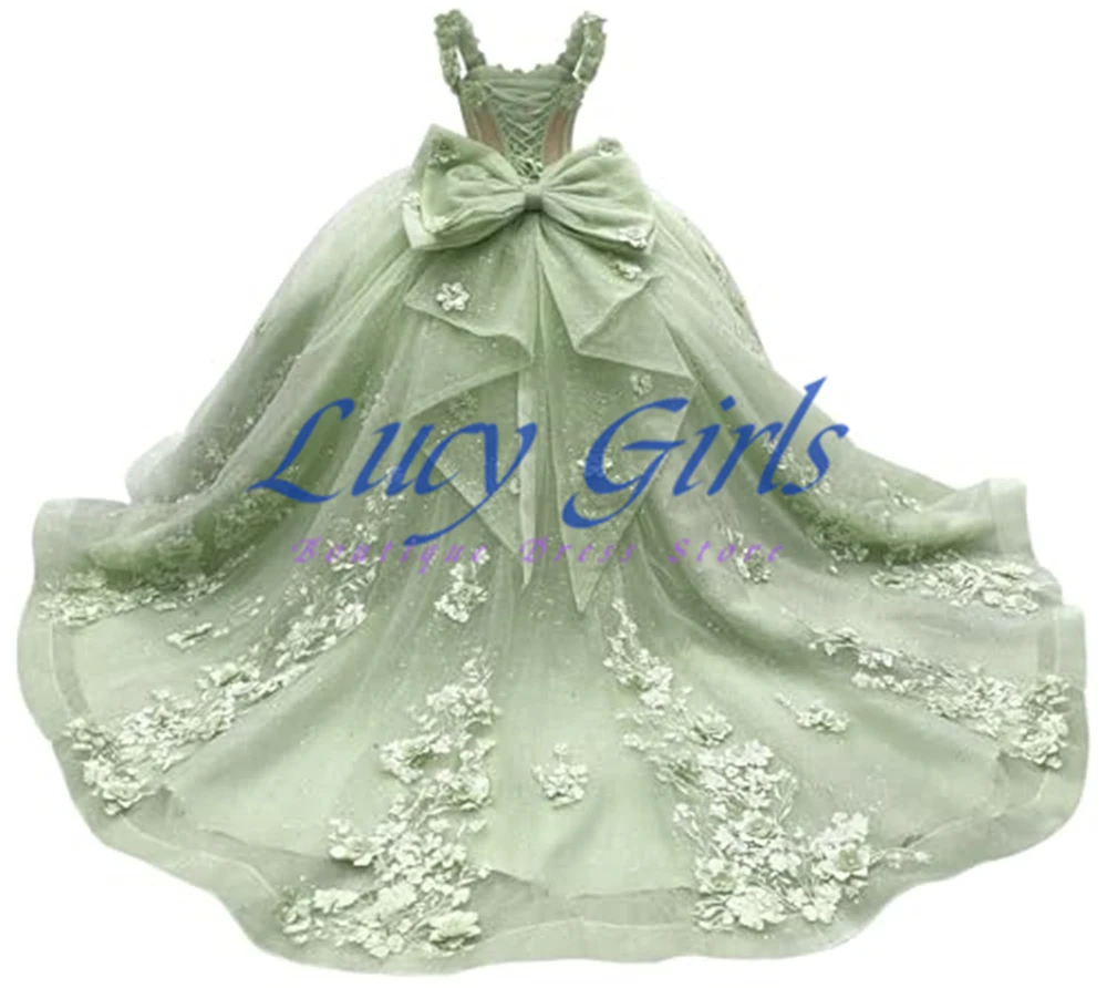 2026 Exquisite Flower Girl Dress Blue Tulle Fluffy with Quality Applique for Wedding Princess Birthday Party Evening Gowns image 5