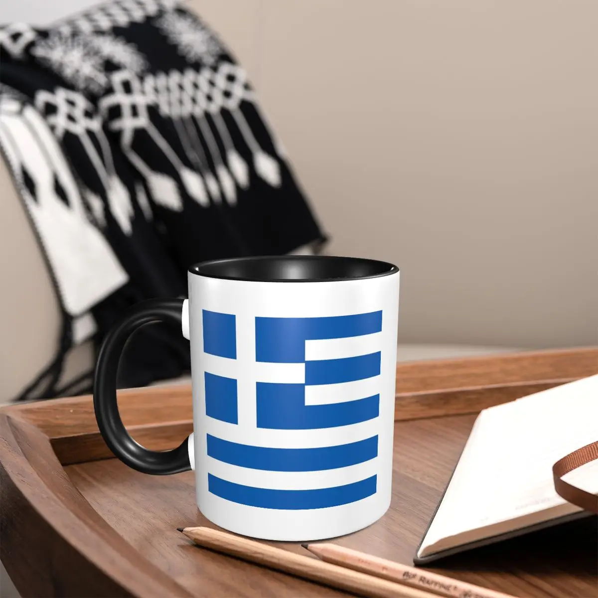 

Greek Flag National Flag Of Greece Mug Funny Ceramic Coffee Cups Tea Mugs Milk Cup Drinkware Gifts for Woman Man