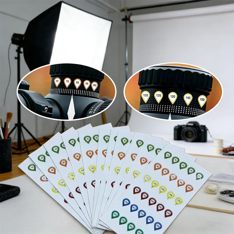 

Customizable Scope Adjustment Labels​ - Set of 10 Sheets for Personalized Ballistic Data | Weatherproof, Easy to Apply & Remove