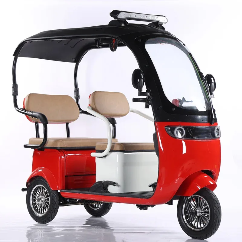 

High Quality 800w Electric Tricycle 60V20A Lead-acid Battery 3 Wheel Electric Bike with Roof
