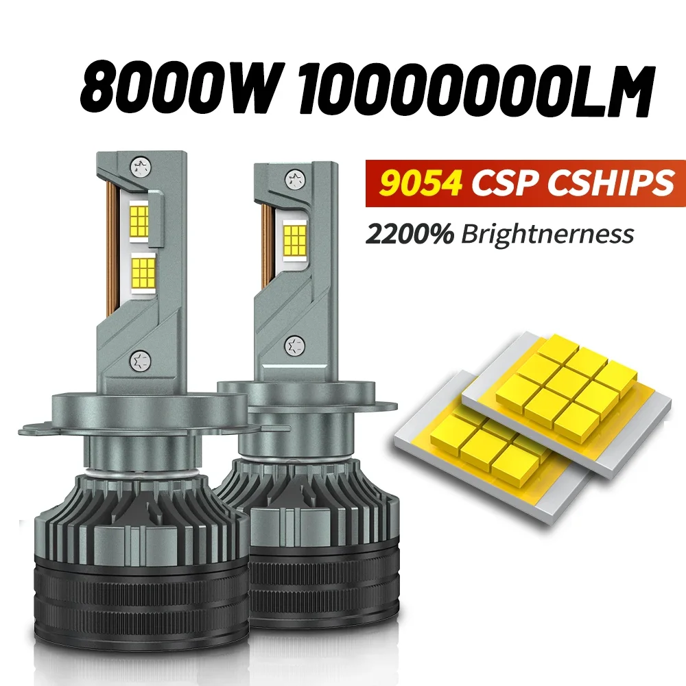 H7 H4 H11 LED Headlight Bulb 10000000LM Auto Lamp Canbus Car Lamp H1 H8 9005 9006 HB3 HB4 9012 HIR2 Fog Lamps Light for Car