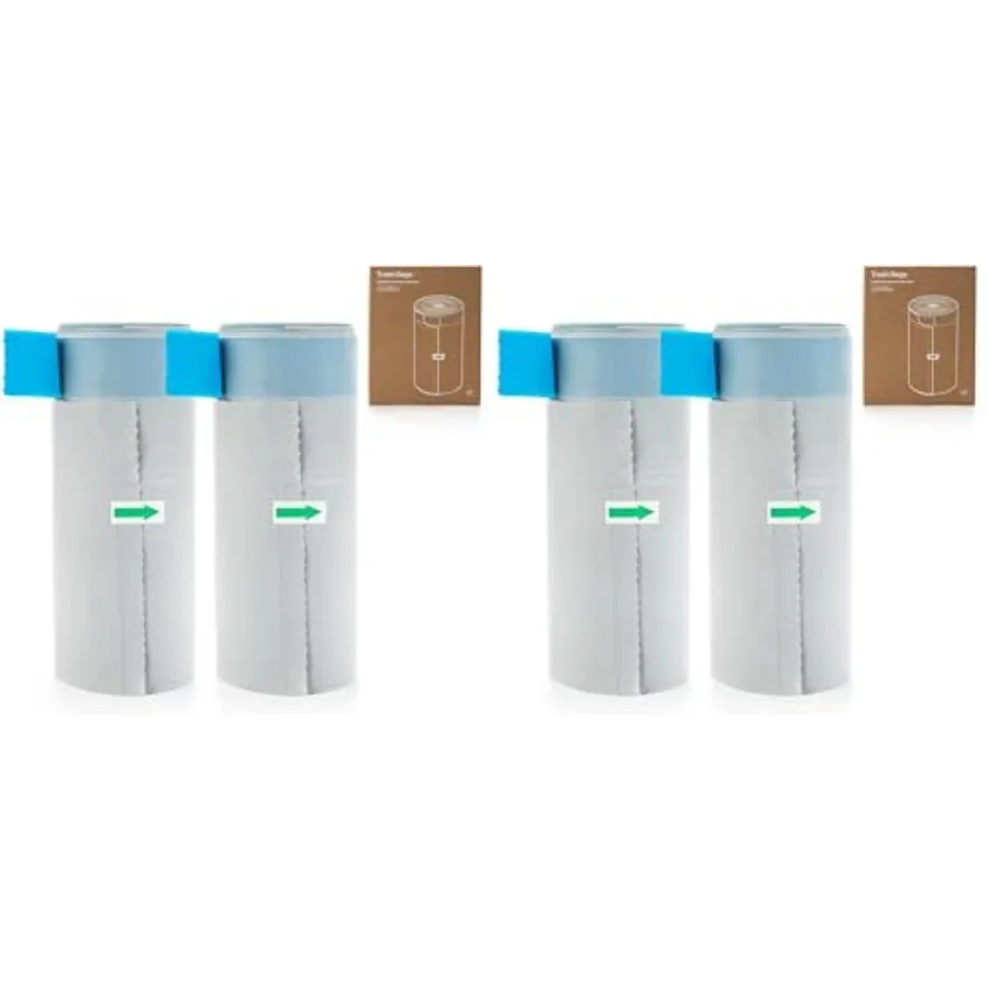 

Replaced Waste Bags-2 Rolls Cat Litter Waste Receptacles Bags for M1 Open-Top Self-Cleaning Cat Litter Box Pack of 2