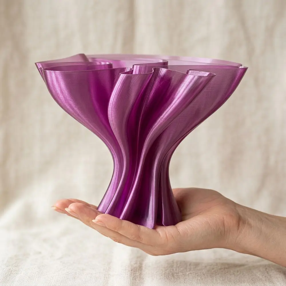Nordic Style Flower Bouquet Vase 3D Printed Creative Desktop Ornament Irregular Modern Art Flower Display Container Table