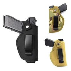 IWB Left Right Hand Gun Holster Hunting Case for G17 M9 G2C Makarov Universal 9mm Pistol Mag Pouch Holster
