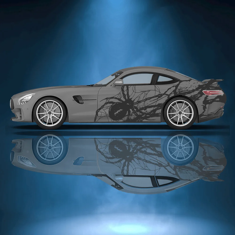 

Красочные автомобильные виниловые наклейки с паутиной, самоклеящаяся наклейка из ПВХ, подходит для грузовиков, внедорожников, украшения, автоаксессуары, подарок