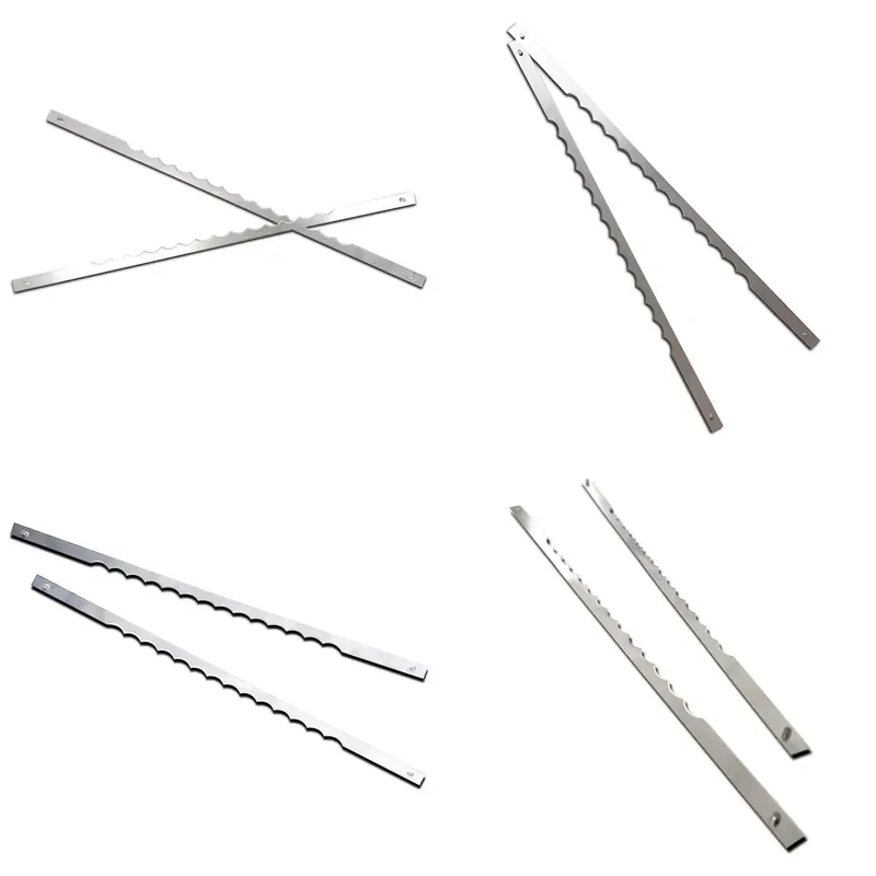 Custom Drawing Services New Sandwich Buns Zigzag Edge Bread Knives for Berkel Cutter Equipment in Restaurants