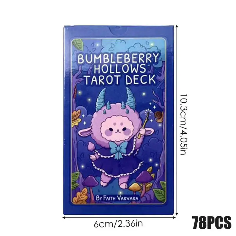 78 Tarot Cards BumbleBerry Hollows Tarot for Beginners Leisure Party Table Game Fun Board Game Playing Cards Oracle Cards