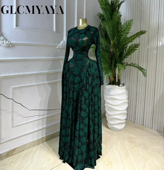 CM.YAYA Women O-neck Long Sleeve Pleated Inner A-line Maxi Dress 2026 Evening Sexy Party Birthday Vacation Long Dresses Vestidos 5