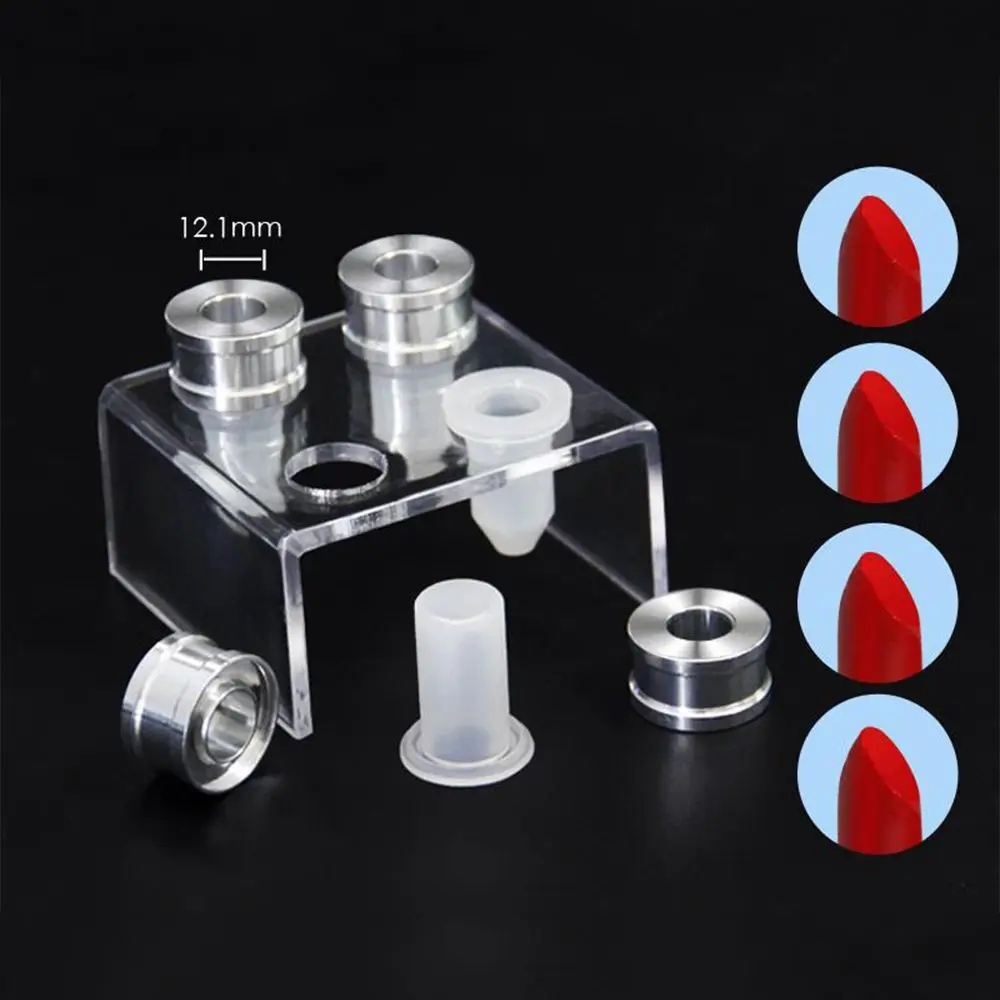 Soporte de anillo casero, soporte de silicona para manualidades DIY, herramientas de maquillaje de labios, molde de tubo para lápiz labial, molde de bálsamo labial