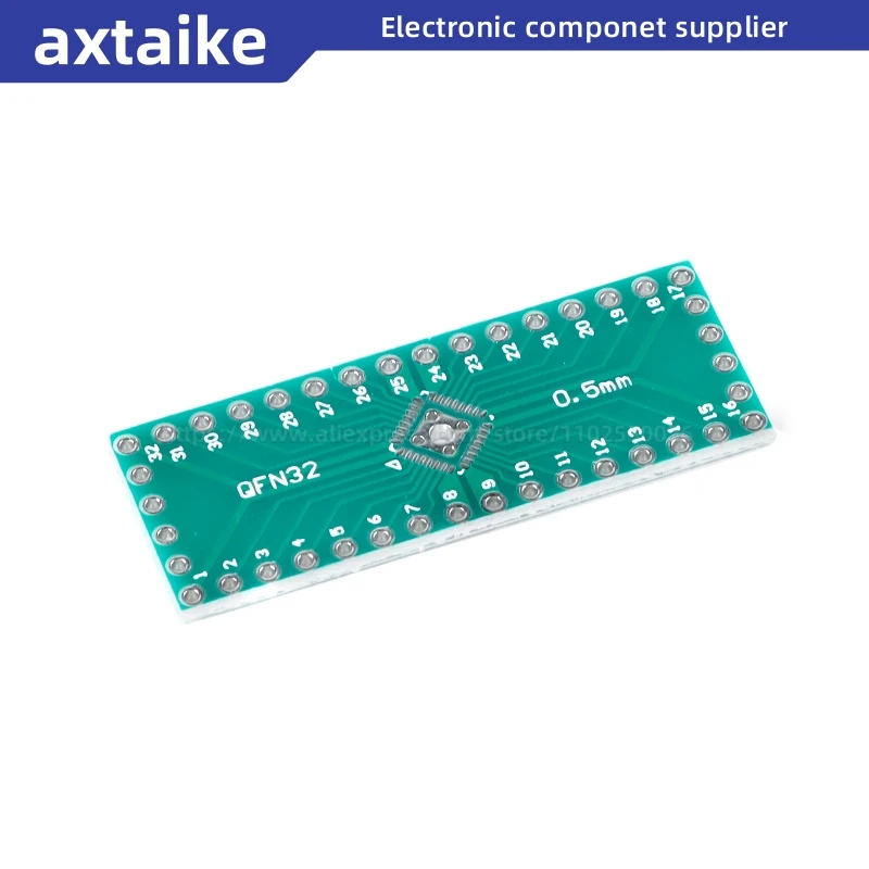 10PCS QFN32 QFN40 to DIP Transfer Board DIP Pin Board Pitch IC Adapter plate Conversion board 0.5MM QFN-32 QFN-40 QFN