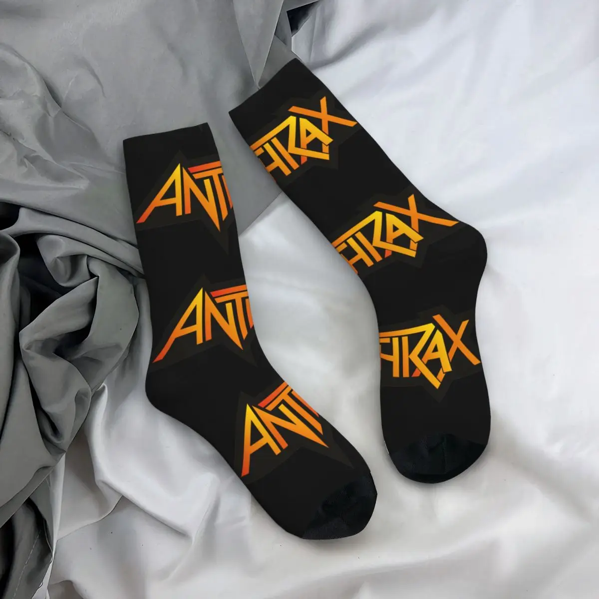 Anthrax Band Theme Socks Merch for Casual Wear Cozy Print Socks