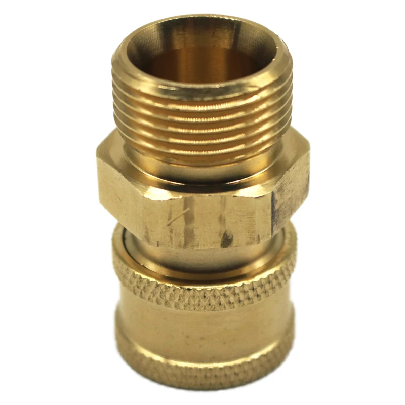 Alta Pressão Washer Copper Connector, Adaptador de Conexão Rápida, Bicos De Lavagem De Carro, M22 Masculino 1/4 \