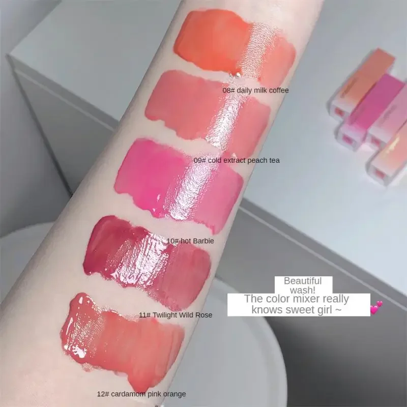 Heallor White ning Lippen glasur Antihaft becher Lip gloss spiegel ähnliches Finish hell gefärbte feuchtigkeit spendende Lip gloss Kosmetik populari