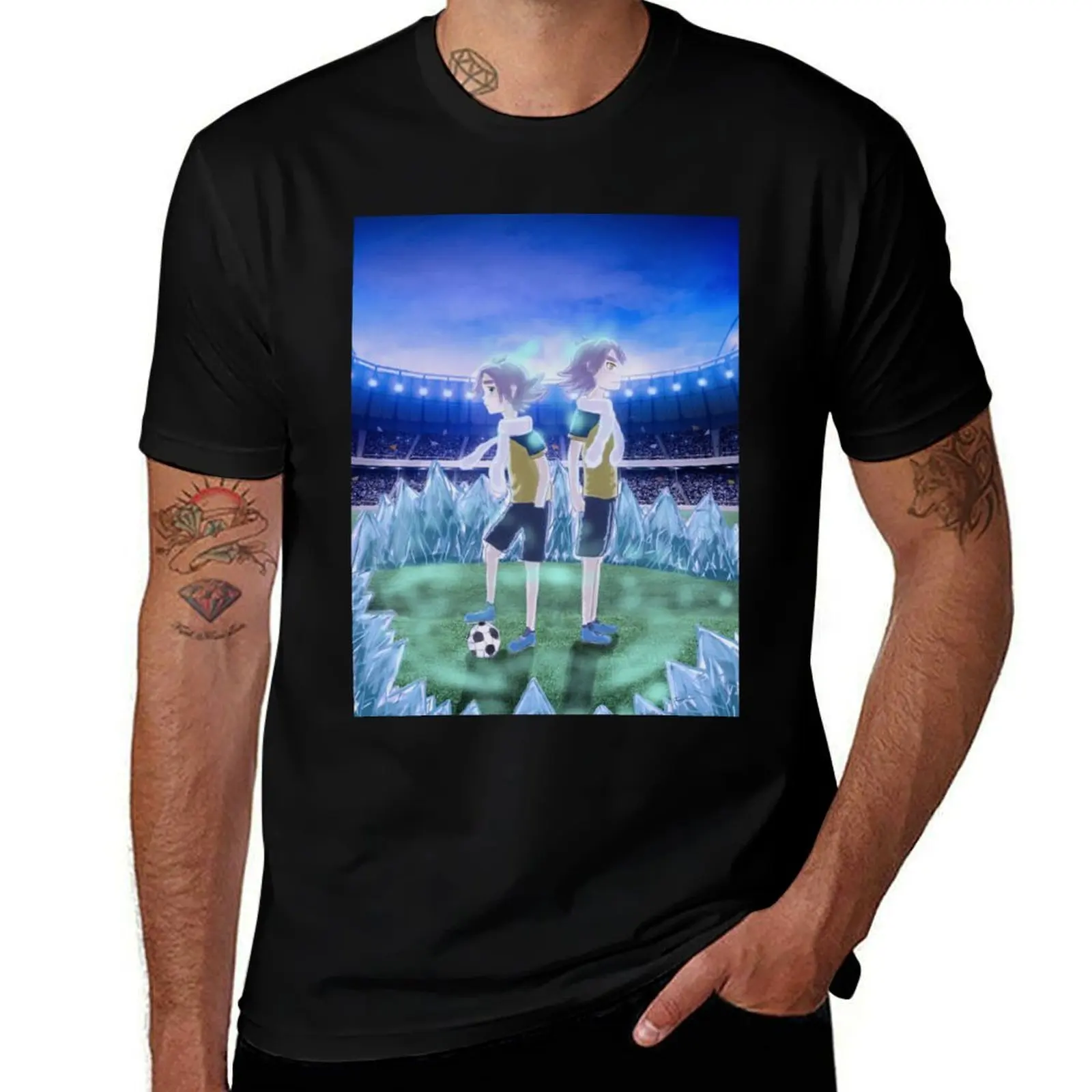 Inazuma Eleven, Shawn Frost, Fubuki Shirou. T-Shirt Durable Work Wear T-Shirt