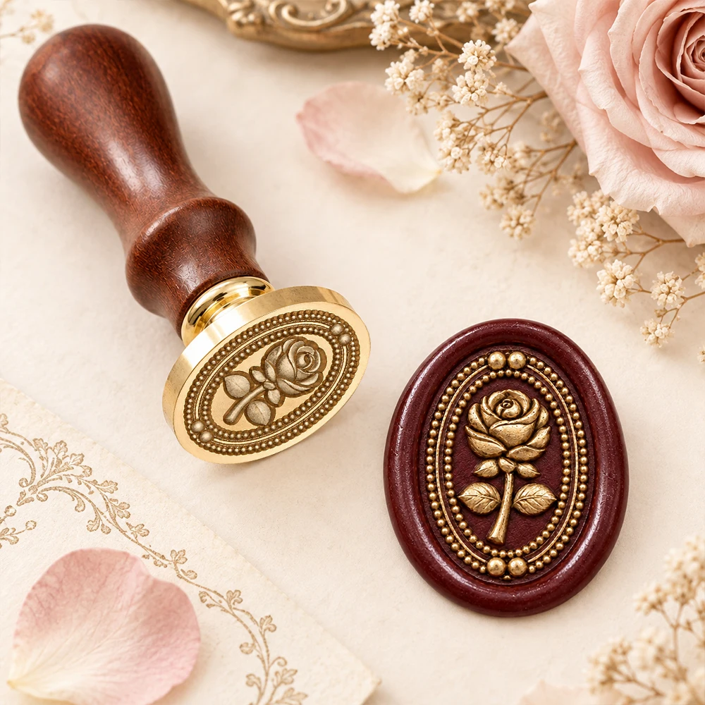 Vintage Christmas 3D Embossed  - огляд і ціна Wax Seal Stamp Set