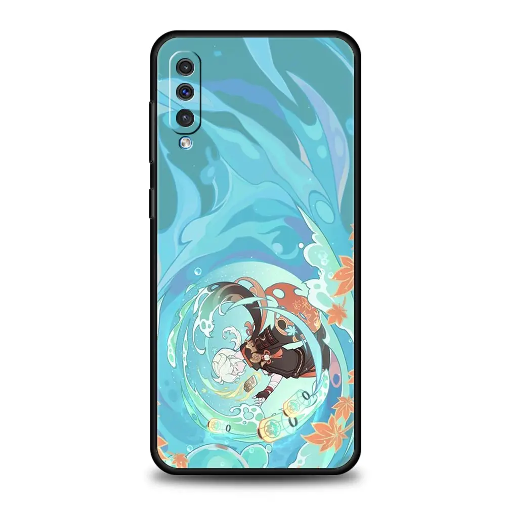 Cute Genshin impact for Samsung Galaxy A52s Phone Case 5G A12 A70 A50 A40 A20s A30 A10s A20e A10 A22 A72 A32 4G A02s Soft Cover