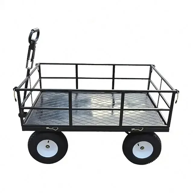 for Manufacturers Promote High Quality Technology Utility Yard Wheelbarrow Garden Cart Single Agriculture Garden Rail Cart