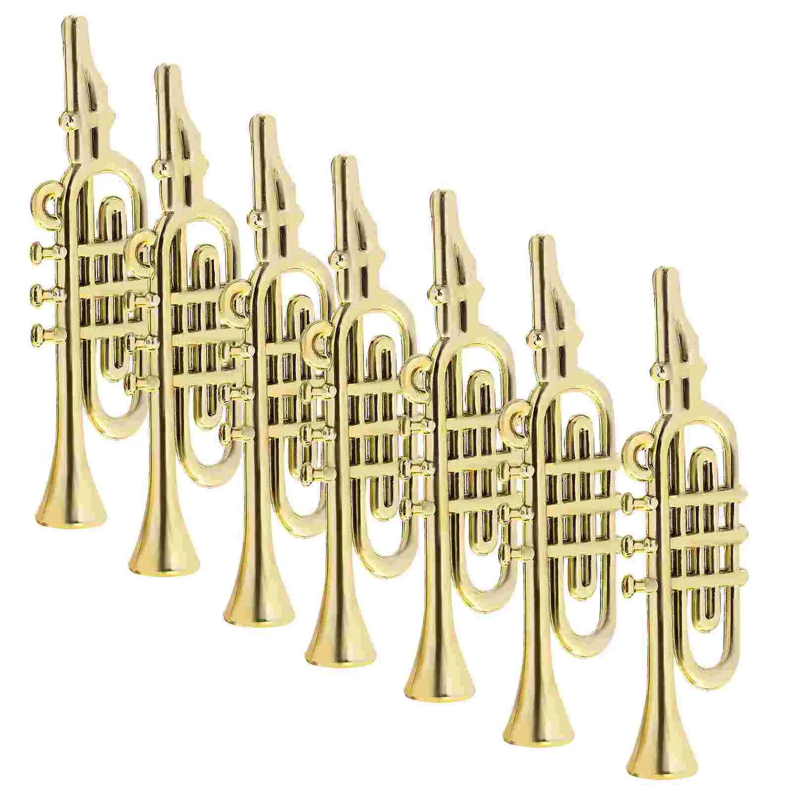 20 Pcs Christmas Ornaments Violin Mini Musical Instrument Model Toys Xmas Accessories Plastic Lyre for Clarinet