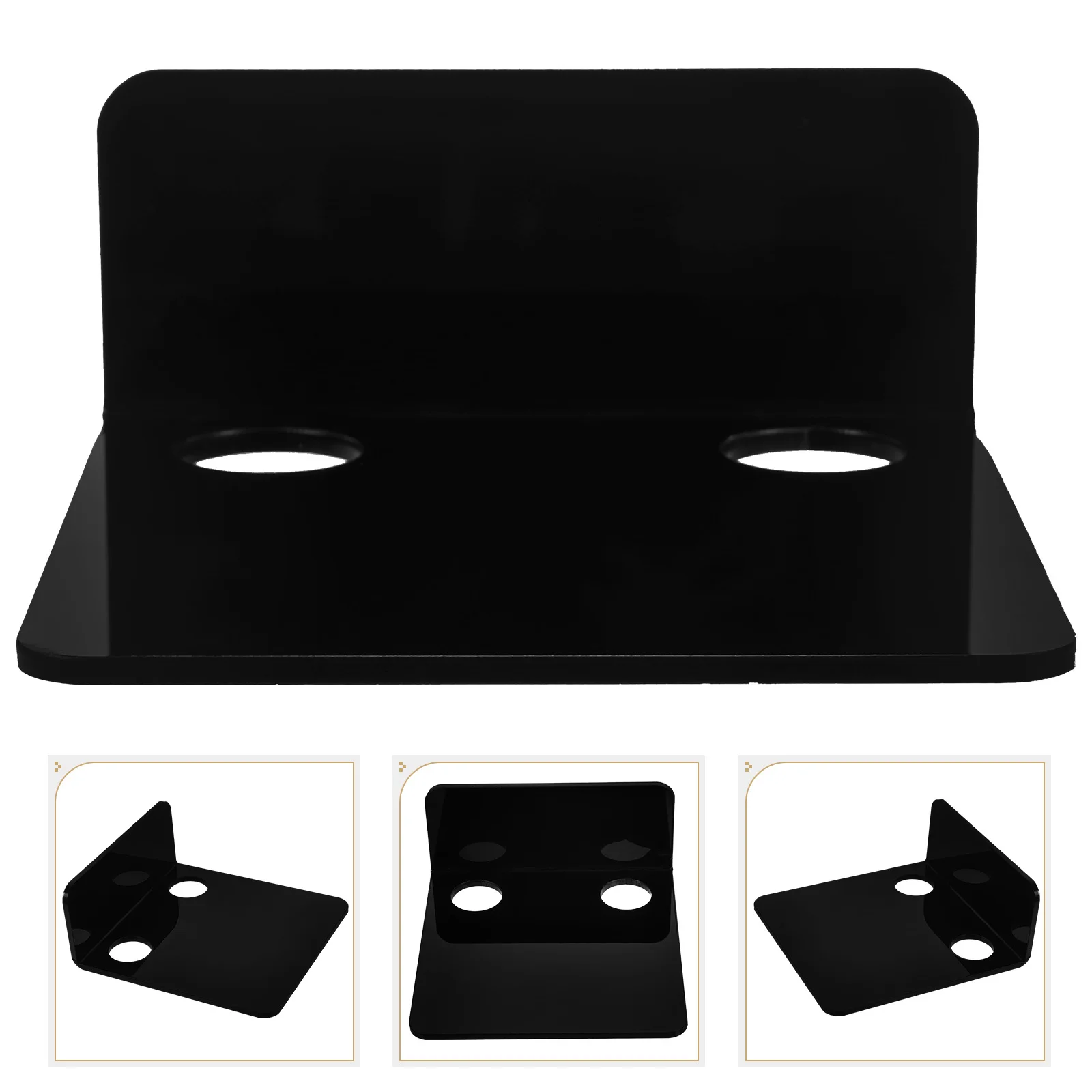 

3 шт., акриловая маленькая настенная полка, плавающее крепление для камеры безопасности, держатель для динамика радионяни, стеллаж для хранения для гостиной, офиса