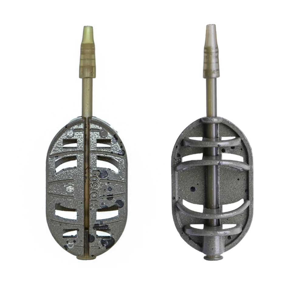 FTK Karpfenangel-Futterkörbe 30g/40g/50g Zinklegierung Schnellwechsel-Design, Leichtgewichtige Nicht-Elektrifizierte Köder mit Gewichtsmarkierungen – Detail 7