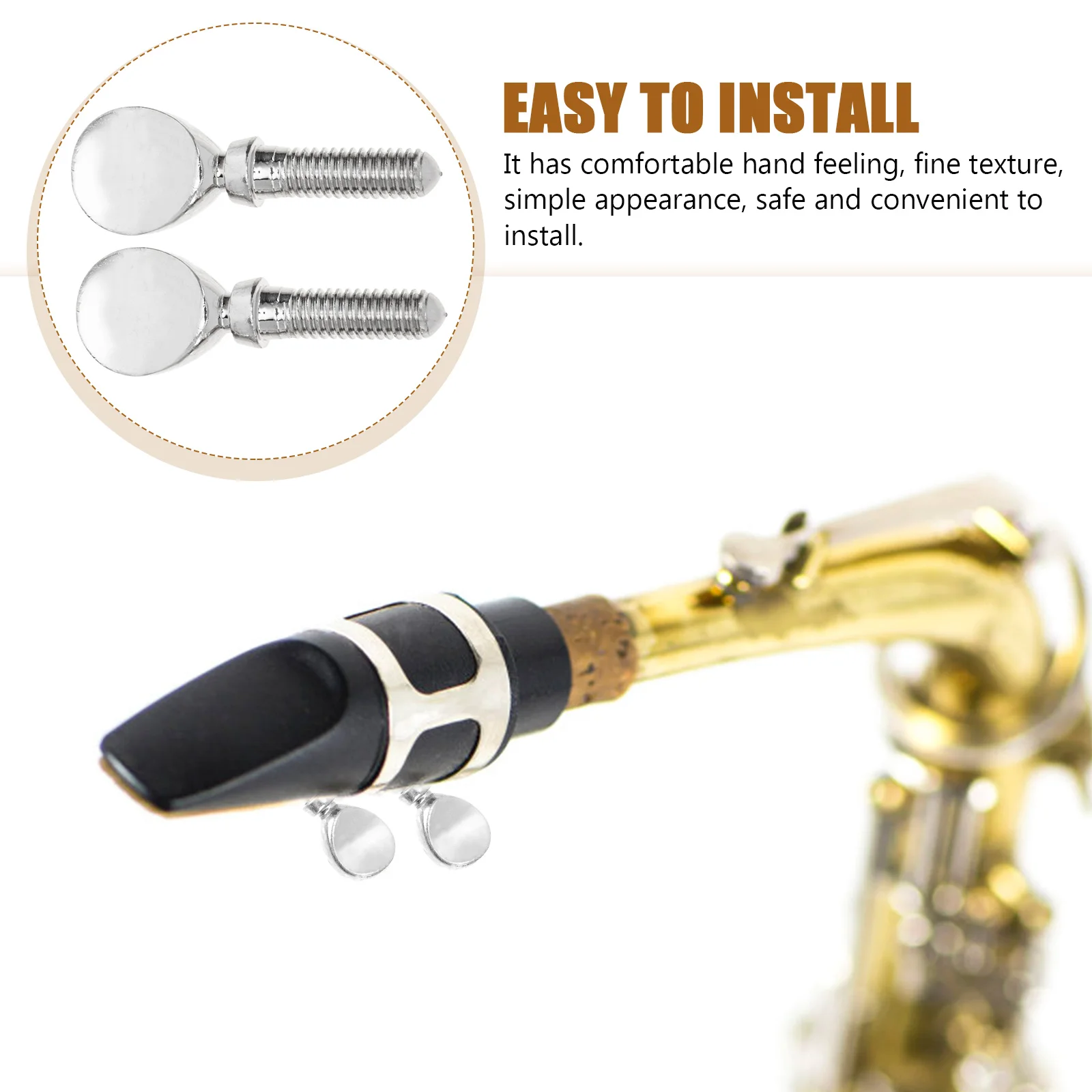 

2 Pcs Flute Head Screws Durable Copper Simple Safe Install Music Instrument Parts Repair High Hardness Anti Fade Accessories