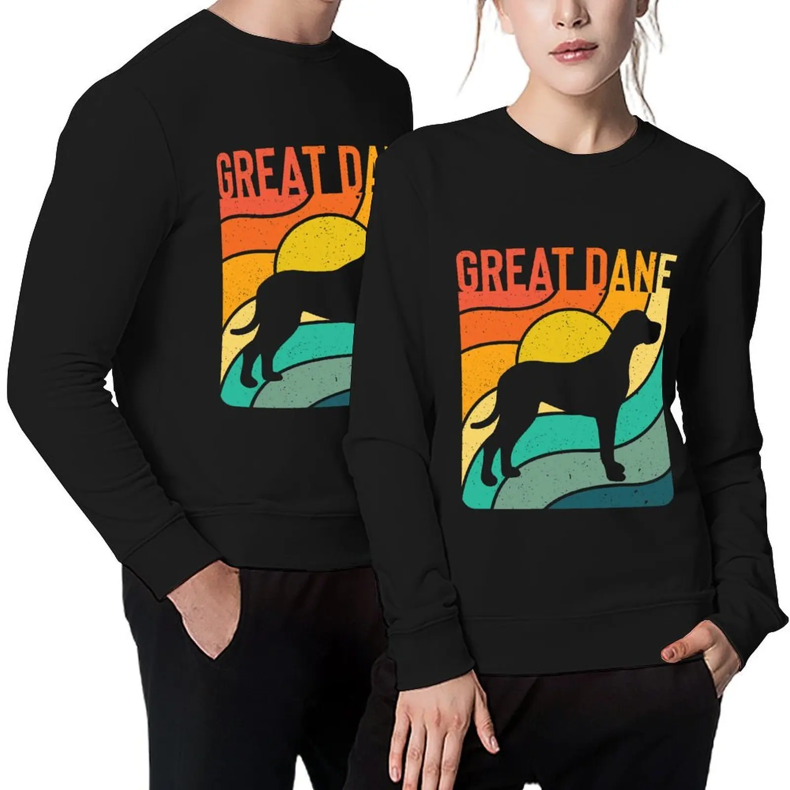 

Great Dane Dog Vintage Gift Pet Lover Pullover korean autumn clothes men clothes tracksuit men men clothing sweatshirt
